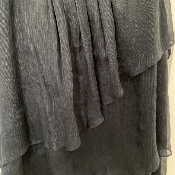 Great Condition | Aritzia Wilfred Black Ruffle Top - Picture 3 of 4